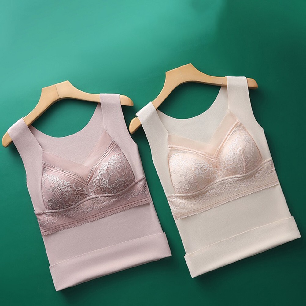 Stylish and Sexy Women's V Neck Thermal Fleece Vests with Lined