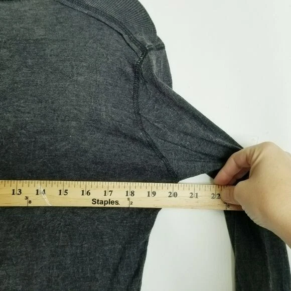 Panhandle Bordado Manga Larga Acento Camiseta Encaje Perla Botones a Presión Talla XL Foto 3 de 4