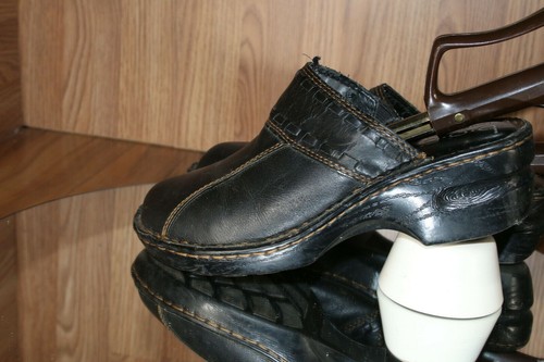 BOC Soft Leather Platform Mules Slip-on Chunk Heel BO3634 Womens Size 7, EU38 - Picture 5 of 12