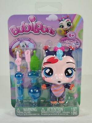 Kitoons Bubiloons Nika Toy Make Bubbles w/ Blower Deflator 4 Balloons IMC Toys