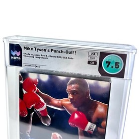 NES Mike Tysons Punch Out WATA 7.5 CIB Balas Naranja Sello de Sonido Completo En Caja
