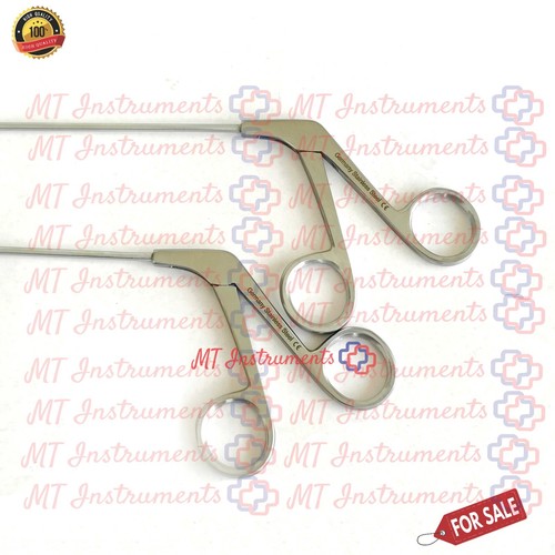 FESS Antrum Polyp Grasping Forceps 10cm Straight & Curved Sinus & Hypophysectomy - Picture 3 of 4