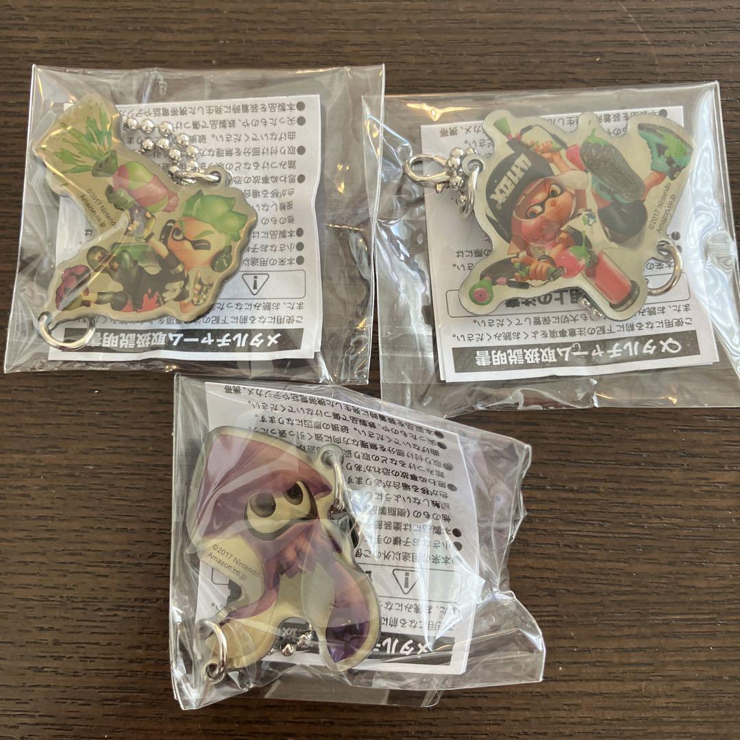 Splatoon Metal Charm 3 Piece Set Girl Squid Boy