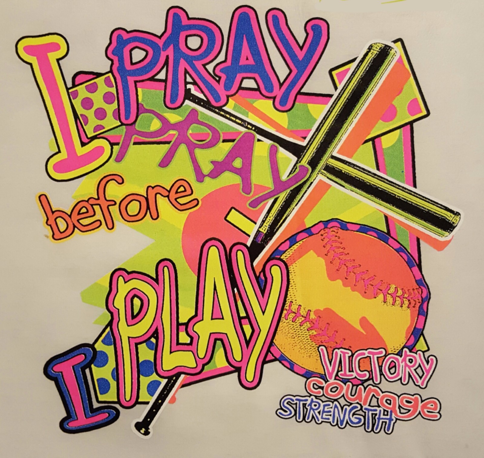 Pray Before Play Softball Christian Jesus Long Sleeve Shirt SC-62