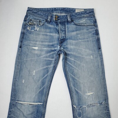 Y2K Diesel Viker-R-Box Distressed Jeans Men 31x32 (32x34) 008F5
