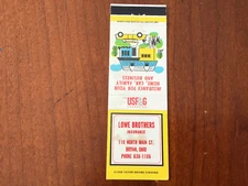 Matchbook Cover Lowe Brothers Insurance Agency Bryan Ohio