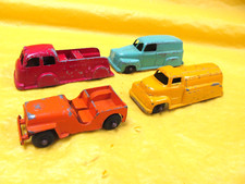 TootsieToy Four Vintage 3" Size Vehicles - Original Wheels and Paint