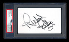 RICHARD PETTY SIGNED INDEX CARD MINT PSA/DNA SLABBED AUTOGRAPHED NASCAR HOF