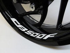 Motorrad Felgenbett Aufkleber Felgensticker kompatibel mit Honda CB 500F