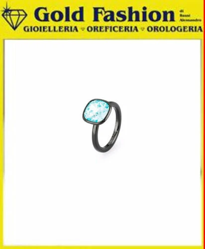 Anelli di bigiotteria neri in acciaio brosway