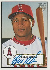 Erick Aybar signed 2006 Topps '52 Signatures card Los Angeles Angels Mint