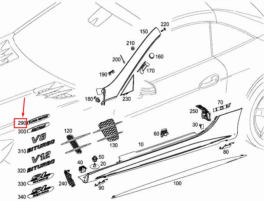 New MERCEDES-BENZ SL R231 Symbol Plate A2318170600 | eBay 
