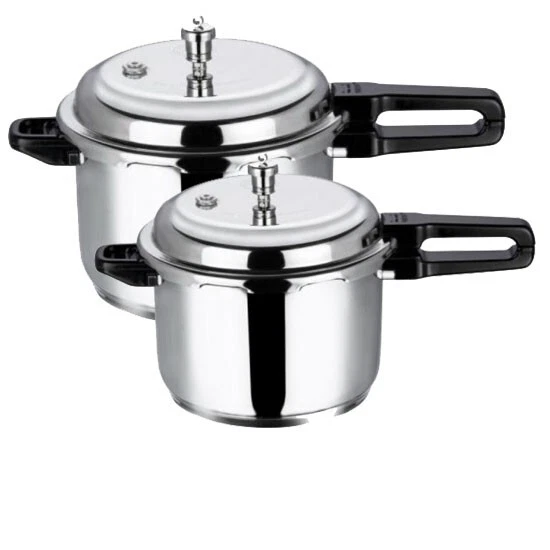 Stainless Steel 5 , 7 Litre Pressure Cooker Stove Top Steamer Fast Cooking Pot
