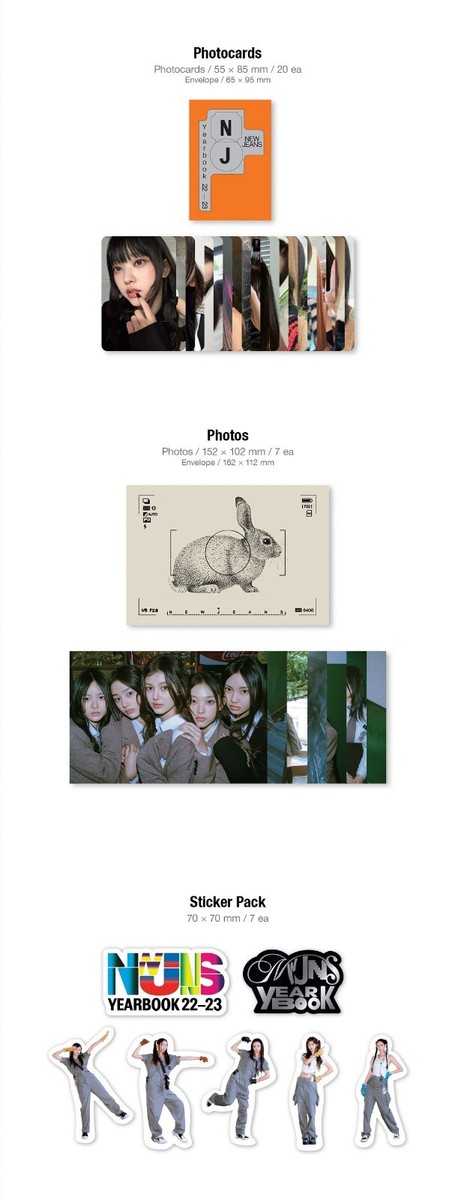 【当選品】NEWJEANS Essential Visual Photobook NewJeans YearBook 22-23 + Extra Photocards | eBay