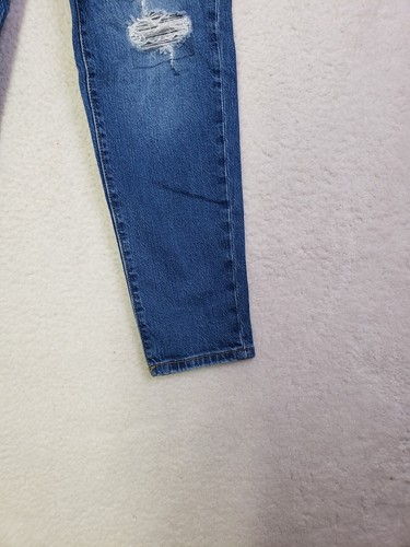 Cat Jack Girls Jeans 14 Blue Cotton Blend Mid Rise Straight Ankle Denim - Picture 5 of 20
