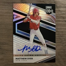 2020 Panini Elite Extra Edition Signatures Matthew Dyer #127 Auto