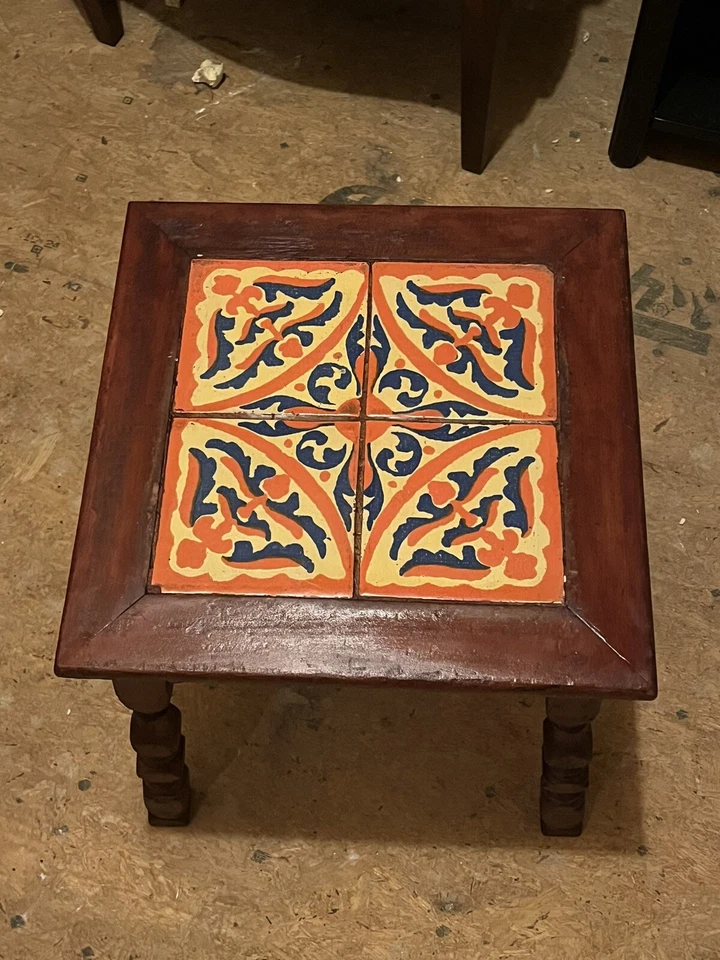 RARA MESA DE AZULEJOS DE CALIFORNIA TEMPRANA MISIÓN RENACIMIENTO ESPAÑOL D&M DÉCADA DE 1920 TUDOR MALIBU Foto 2 de 4