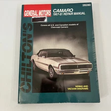 Chilton General Motors Chevrolet Camaro 1967-81 Repair Manual EX-LIBRARY 1997 PB