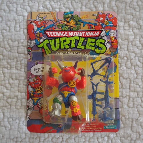 1991 Playmates TMNT Groundchuck Action Figure, Unp...