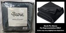 Bare Home Ultra-Soft Fleece Microplush Blanket, Black King Size