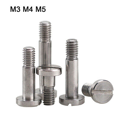 Ø 3/4/5/6mm Slotted Cheese Head Shoulder Screws Bolt M2 M3 M4 M5 Stainless Steel