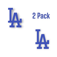 2 Pack - Dodgers Baseball 3" LA Die-Cut Vinyl Decal Sticker  6 Year Durability
