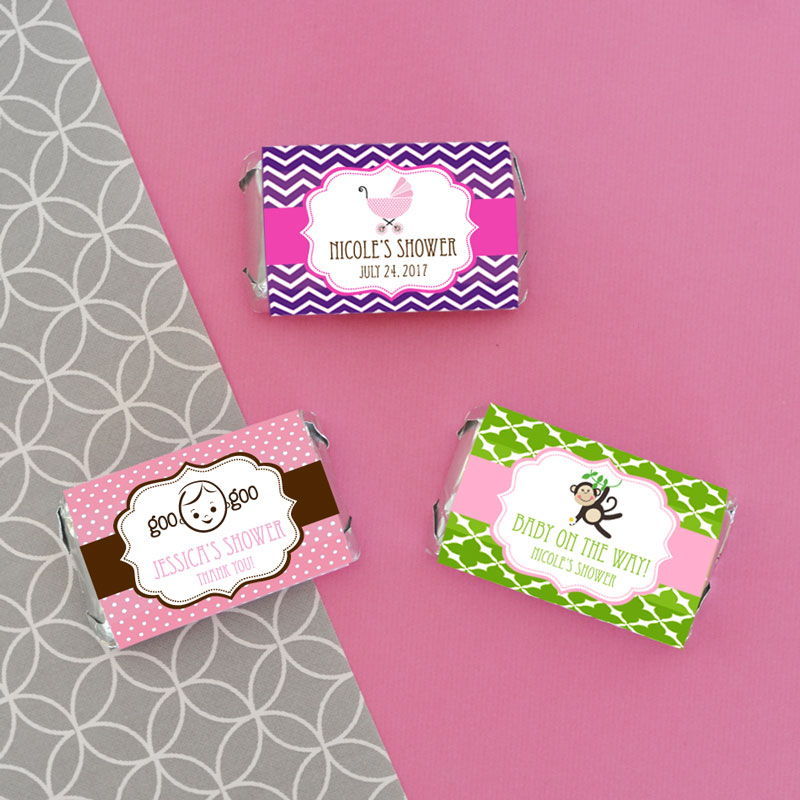 candy bar baby shower favors