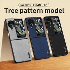 For Oppo Find N3 Flip, Luxury Shockproof Retro PU Leather Soft Rubber Case Cover