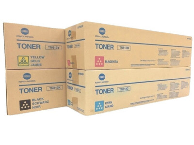 4x Original Toner Konica Bizhub C552 C652 Ineo+552 / TN613K TN613C TN613M TN613Y