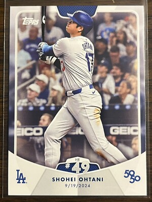 2024 Topps 50/50 #99 Shohei Ohtani Los Angeles Dodgers HR #49 | eBay