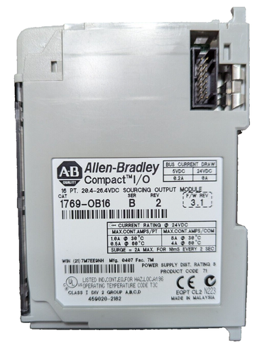 Allen Bradley Compact I/O CAT 1769-OB16 SER B REV 2 | eBay