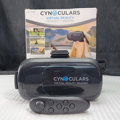 Cynoculars Virtual Reality 3D Headset Wireless - Gaming Remote Compatible