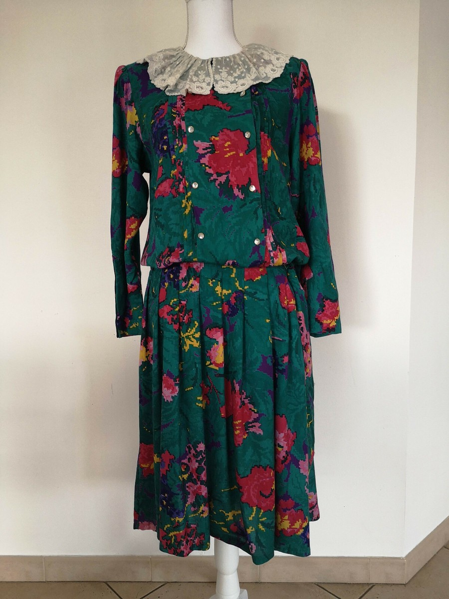 Robe DERHY Taille S Imprimé Fleuri Multicolore - Occasion En Très Bon État