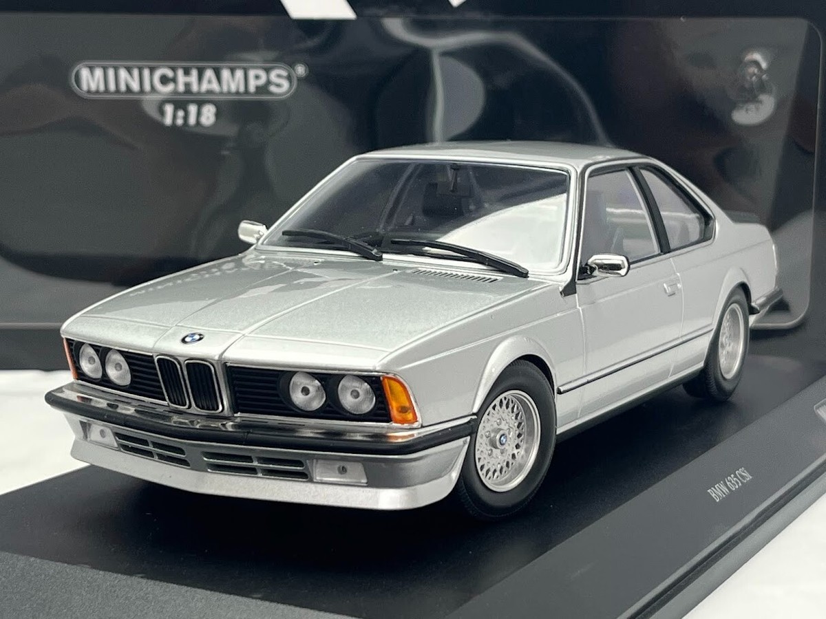 BMW 635 CSi 1982 Metallic Silver Diecast Model Car 1/18