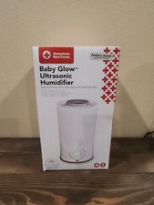 The First Years American Red Cross Baby Glow Ultrasonic Humidifier, White. 123