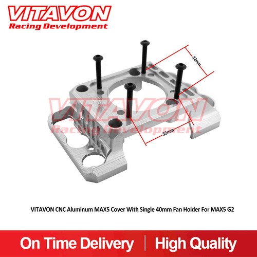 Vitavon CNC Aluminum MAX5 Cover With Single 40mm Fan Holder For MAX5 G2 - 第 1/8 張圖片