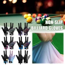 1pc Left Hand Billiards Glove Three Finger Snooker Billiard Glove Non Slip D3P7