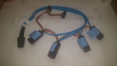 SAS SATA Kabel Leitung SFF-8087 SFF-8482 DELL 042N7H 42N7H Direct Attach BESCHÄDIGT