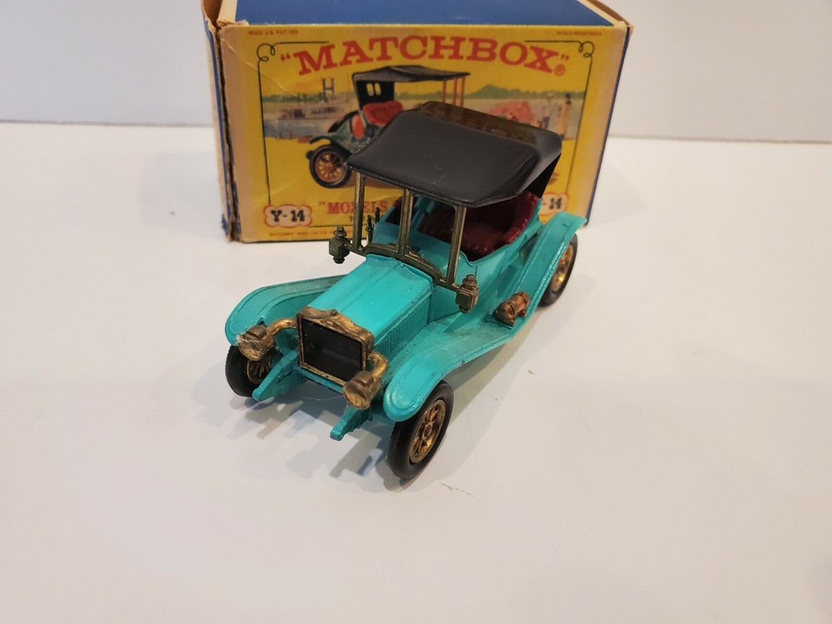 BOÎTE D'ALLUMETTES D'ANTAN Y-14 Y14 1911 MAXWELL ROADSTER VERT VN MIB