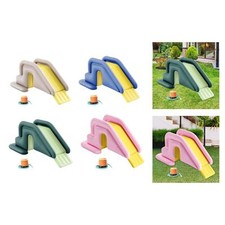 Inflatable Slide with Foot Pump PVC Playground Slide for Outdoor Yard Garden