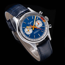 Sugess SEAGULL 1963 Chronograph SWAN NECK Blue Dial Chrono Watch 40mm Choose