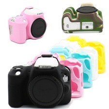 Silicone Rubber Body Case Protector Cover For Canon EOS 200D / 200D II Camera