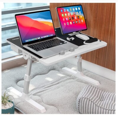 TOPGO Adjustable Laptop Desk Stand Lap Sofa Bed Tray Computer Notebook Desk