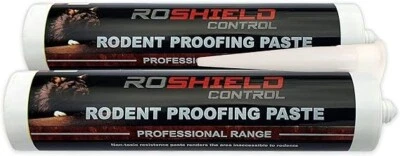 Roshield 2 x Mouse Sealant Hole Blocker - Stop Rodent Access Control Prevent