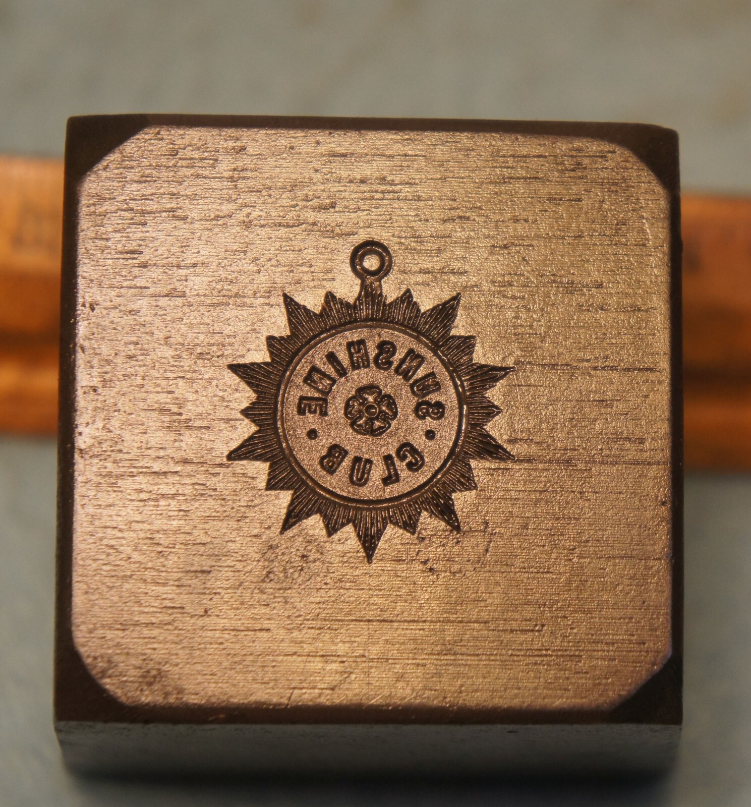 Antique SUNSHINE CLUB Pendant Charm 