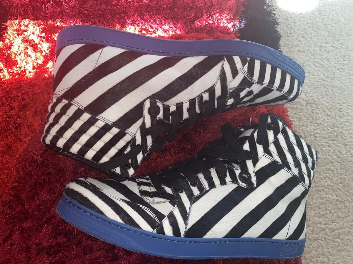 GUCCI Zebra high top sneakers 353412 | eBay