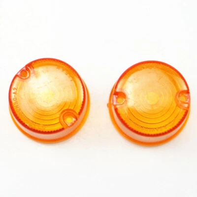 Couvercle de lentille de clignotants orange pour Kawasaki KDX250 KDX200 KLX250 - Photo 1/4