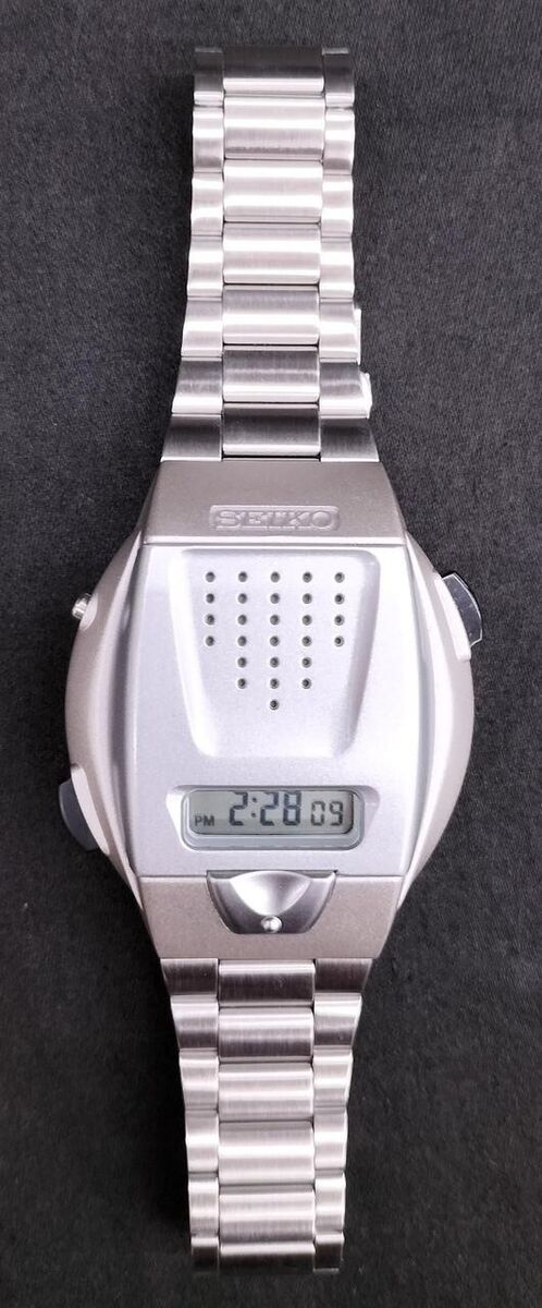 Seiko Talking Voice Watch A860-4001 w/Box Used no Seiko Talking Voice Watch A860-4001 w/Box Used no