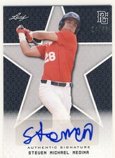 STEVEN MICHAEL MEDINA 2020 Leaf Perfect Game PG Black AUTO /50 PALM BEACH ST