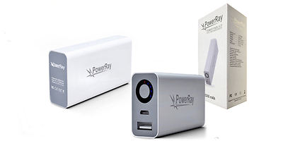 PowerRay Zusatz Akku Powerbank 5200 mAh Extern - für Sony Handy mit Micro USB